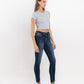 Right 45 degrees product image of Fresh - High Rise Distressed Hem Ankle Skinny Jeans