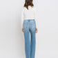 Back product images of Satisfying - Super High Rise Distressed Straight Jeans