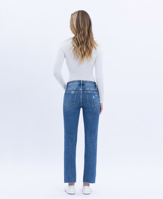 Back product images of Consistent - High Rise Slim Straight Jeans