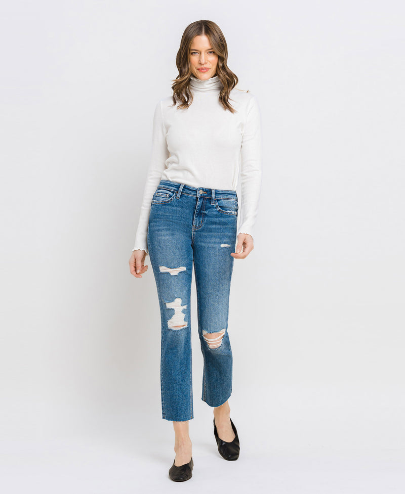 VERVET Jeans  Upstanding High Rise Shorts Light Blue V2854 – American Blues