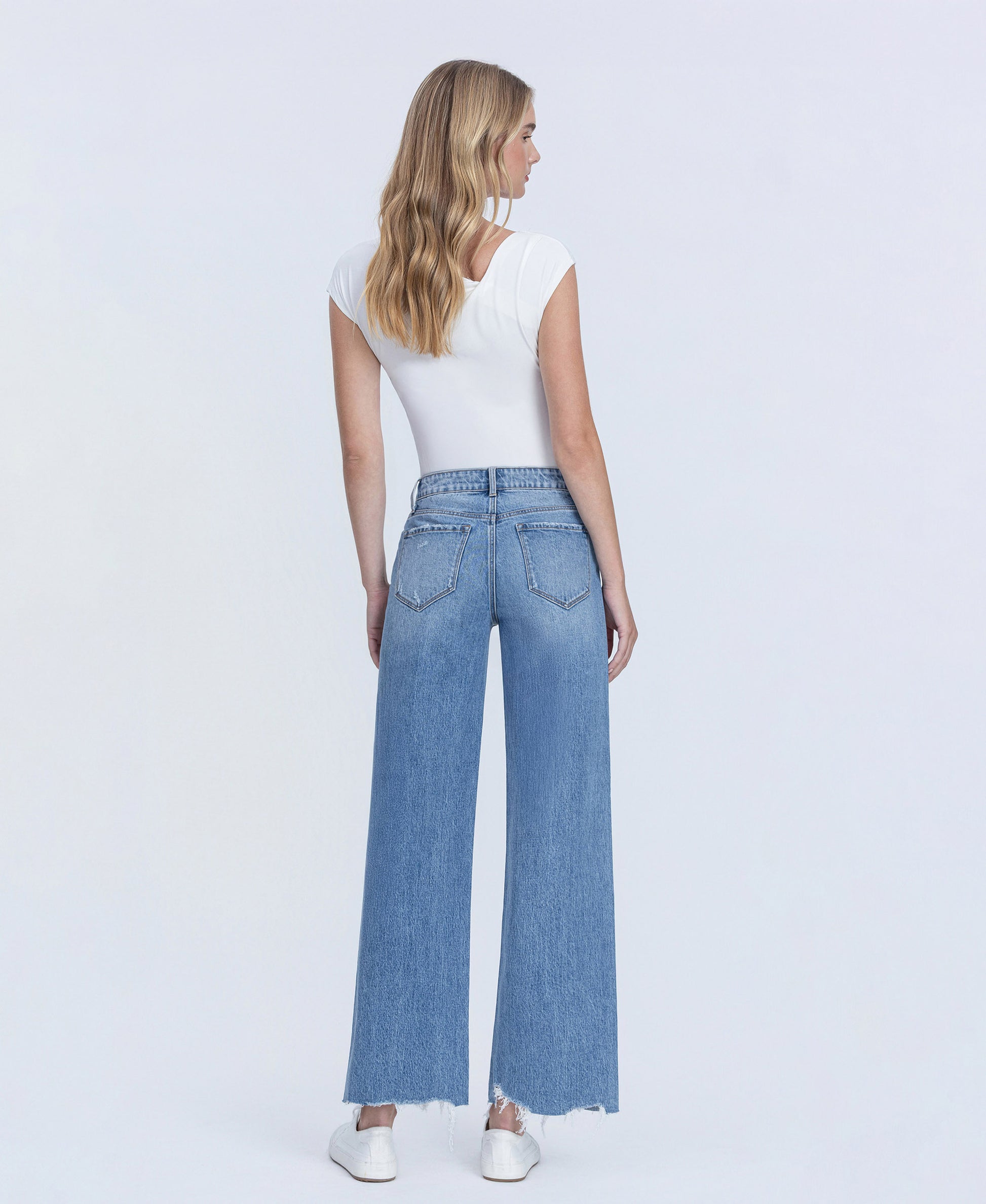 Back product images of Victorious - High Rise Wide Leg Jeans
