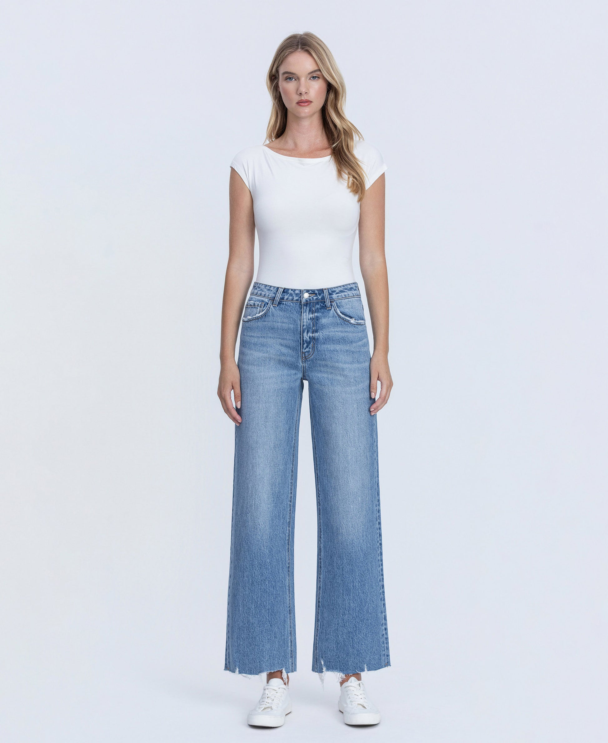 Front product images of Victorious - High Rise Wide Leg Jeans