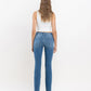 Back product images of Well Rounded - Mid Rise Raw Hem Ankle Bootcut Jeans