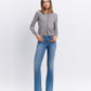 Front product images of Well Rounded - Mid Rise Raw Hem Ankle Bootcut Jeans