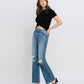 Left 45 degrees product image of Exuberantly - High Rise Wide Leg Jeans