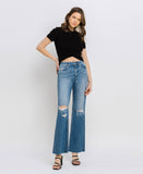 Exuberantly - High Rise Wide Leg Jeans
