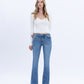 Front product images of Flores Sea - Mid Rise Seamless Waistband Bootcut Jeans