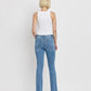 Back product images of Flores Sea - Mid Rise Seamless Waistband Bootcut Jeans