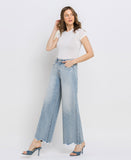Left 45 degrees product image of Insightful - Super High Rise Wide Leg Jeans