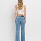 Back product images of Joysome - High Rise Distressed Slim Wide Leg Jeans