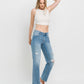 Right 45 degrees product image of Joysome - High Rise Distressed Slim Wide Leg Jeans