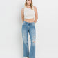 Front product images of Joysome - High Rise Distressed Slim Wide Leg Jeans