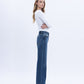 Right side product images of Dark Wash - 90's Super High Rise Wide Leg Jeans
