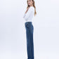 Left 45 degrees product image of Dark Wash - 90's Super High Rise Wide Leg Jeans