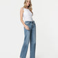 Right 45 degrees product image of Leaping Water - 90's Super High Rise Wide Leg Jeans