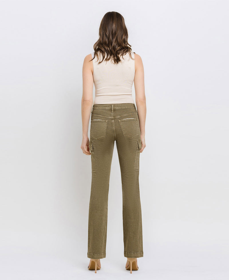 High-Rise Relaxed Fit Bootcut Pants