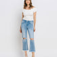 Front product images of Torne River - High Rise Raw Crop Straight Jeans