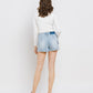 Back product images of Victoria River - High Rise Cargo Mom Shorts