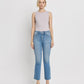 Front product images of 
Reptar - High Rise Raw Hem Crop Flare Jeans