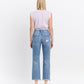 Back product images of Periwinkle - High Rise Frayed Hem Crop Straight Jeans