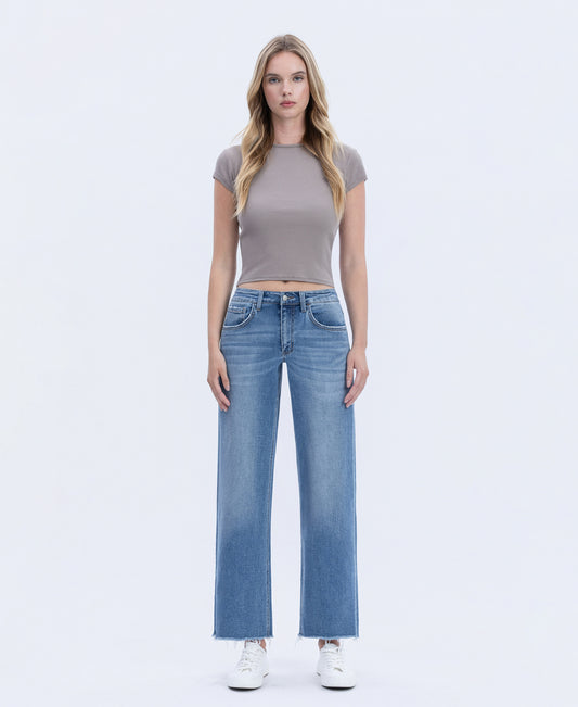 Front product images of Evening Star - High Rise Ankle Dad Jeans