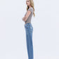 Left side product images of Evening Star - High Rise Ankle Dad Jeans
