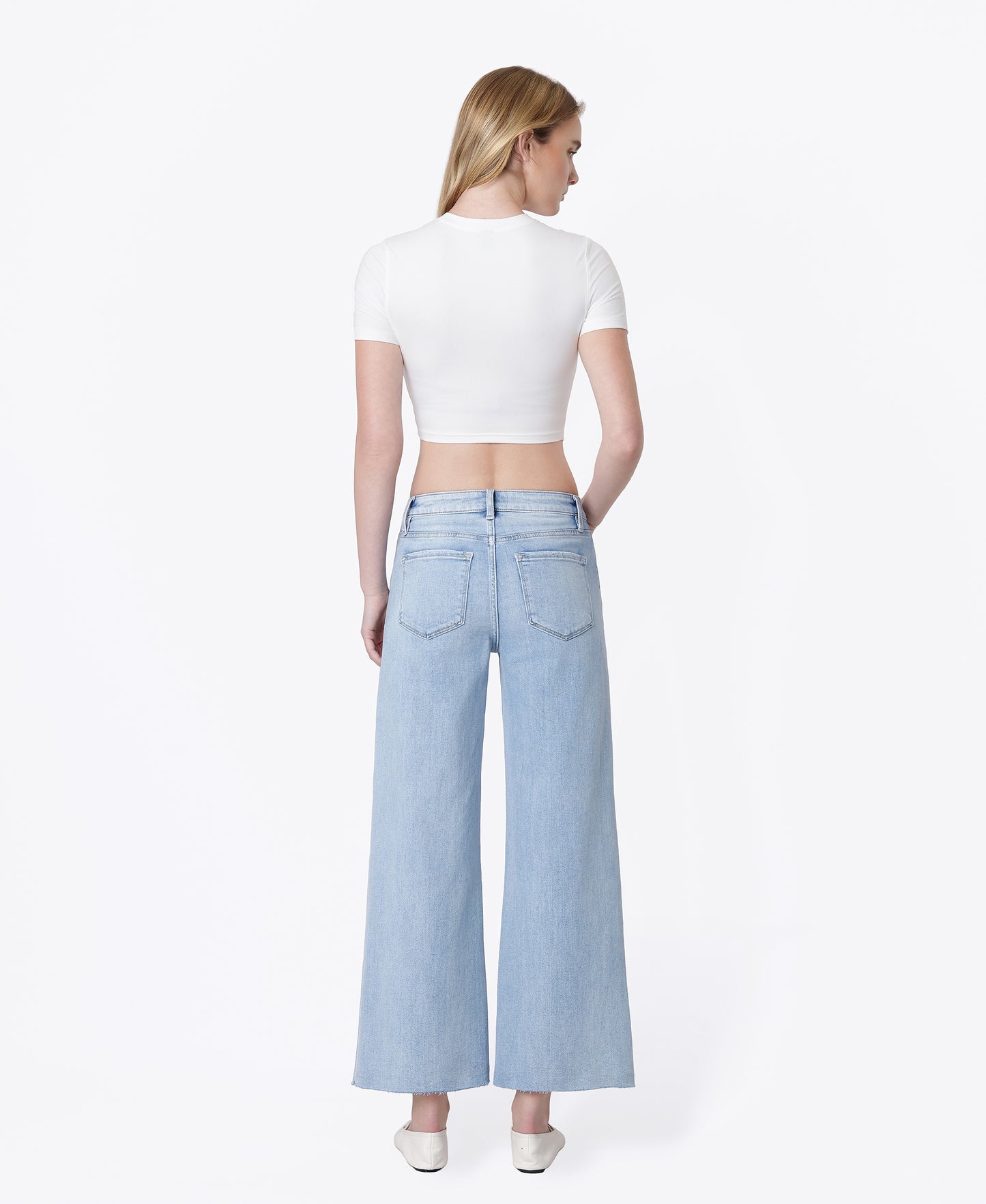 Back product images of Ben Rinnes - High Rise Wide Leg Jeans