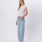 Left 45 degrees product image of Ben Rinnes - High Rise Wide Leg Jeans