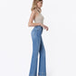 Right side product images of Blue Lotus - High Rise Trouser Hem Relaxed Flare Jeans