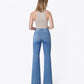 Back product images of Blue Lotus - High Rise Trouser Hem Relaxed Flare Jeans