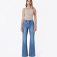 Front product images of Blue Lotus - High Rise Trouser Hem Relaxed Flare Jeans