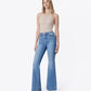Left 45 degrees product image of Blue Lotus - High Rise Trouser Hem Relaxed Flare Jeans
