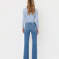 Back product images of Blue Lotus - High Rise Trouser Hem Relaxed Flare Jeans