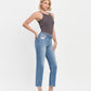 Right 45 degrees product image of Bardot - High Rise Tapered Ankle Straight Jeans