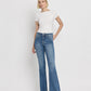 Front product images of Crate - High Rise Slant Hem Flare Jeans