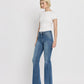 Left 45 degrees product image of Crate - High Rise Slant Hem Flare Jeans