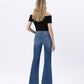 Back product images of Hail - High Rise Relaxed Flare Jeans