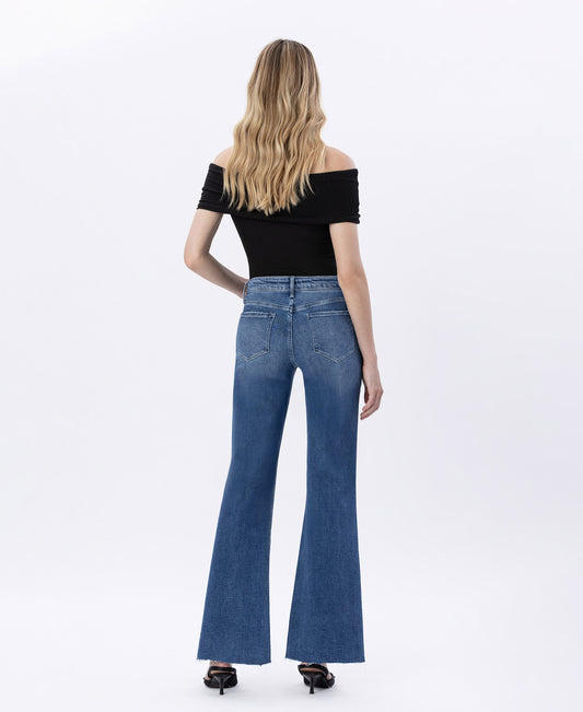 Back product images of Hail - High Rise Relaxed Flare Jeans