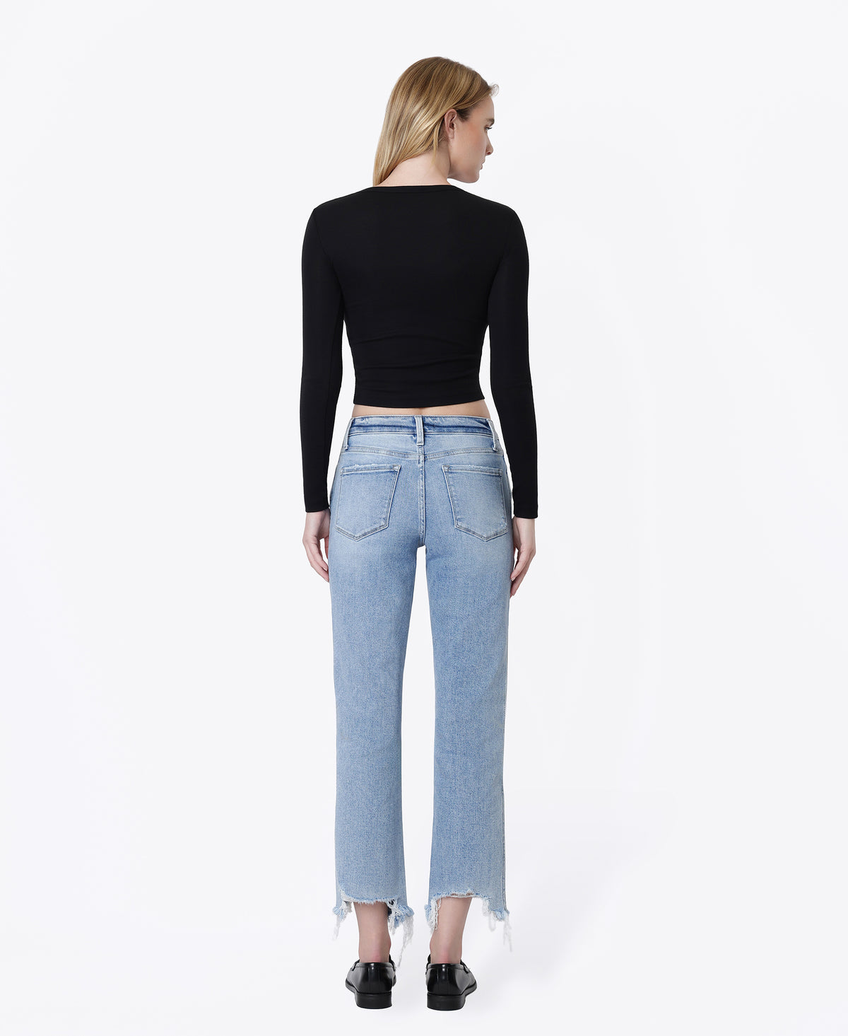 Back product images of Fondly - High Rise Regular Straight Jeans