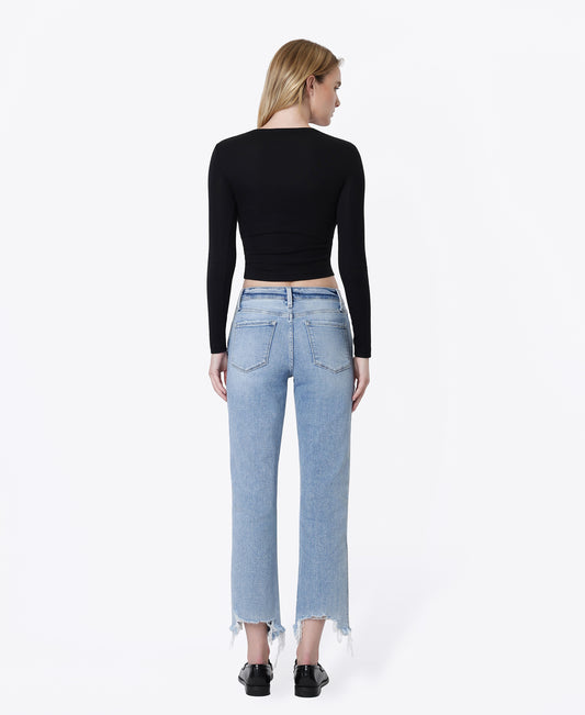 Back product images of Fondly - High Rise Regular Straight Jeans