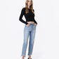 Right 45 degrees product image of  Fondly - High Rise Regular Straight Jeans