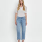 Front product images of Fondly - High Rise Regular Straight Jeans

