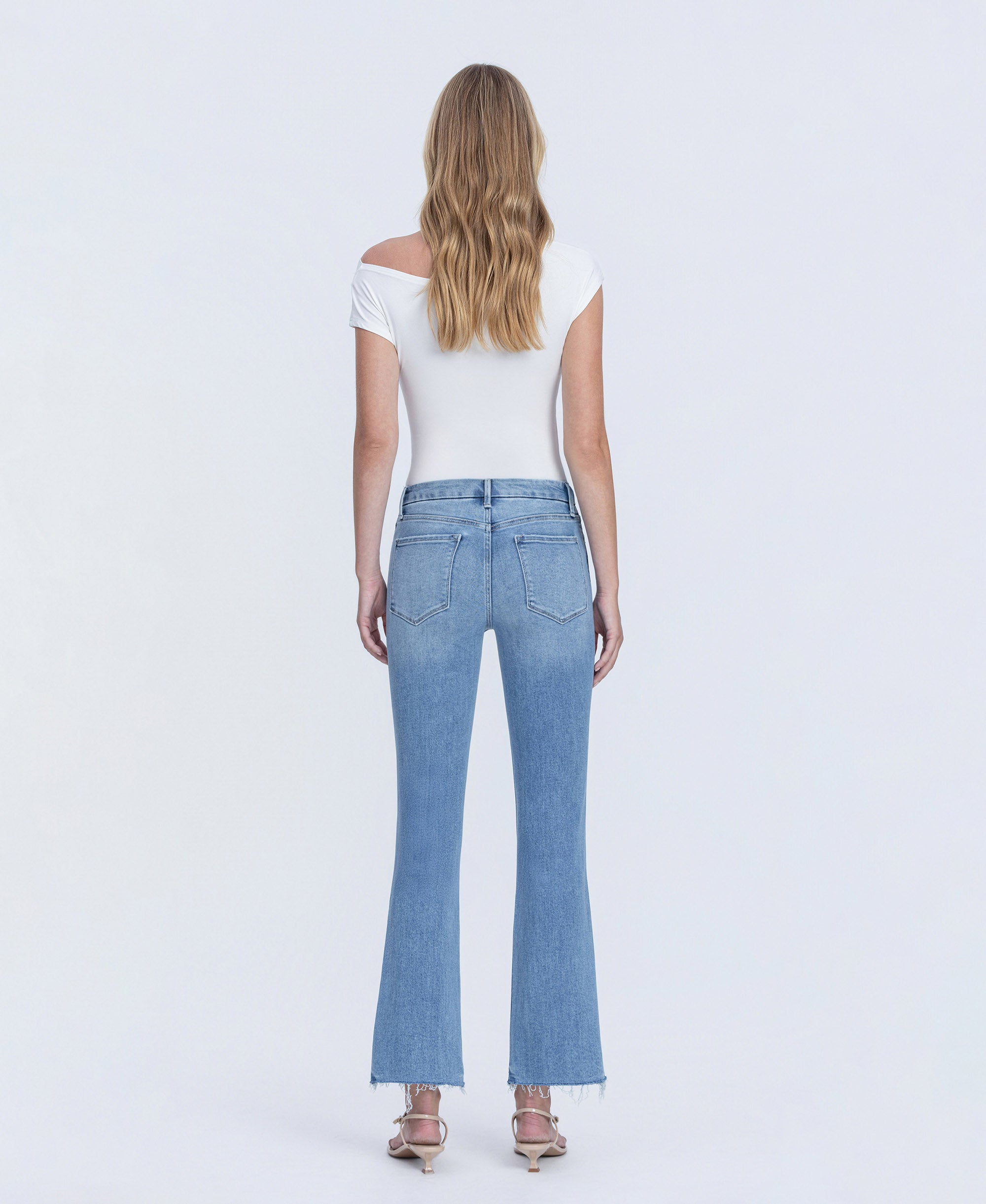 VERVET Pleasantly High Rise Kick Flare Jeans