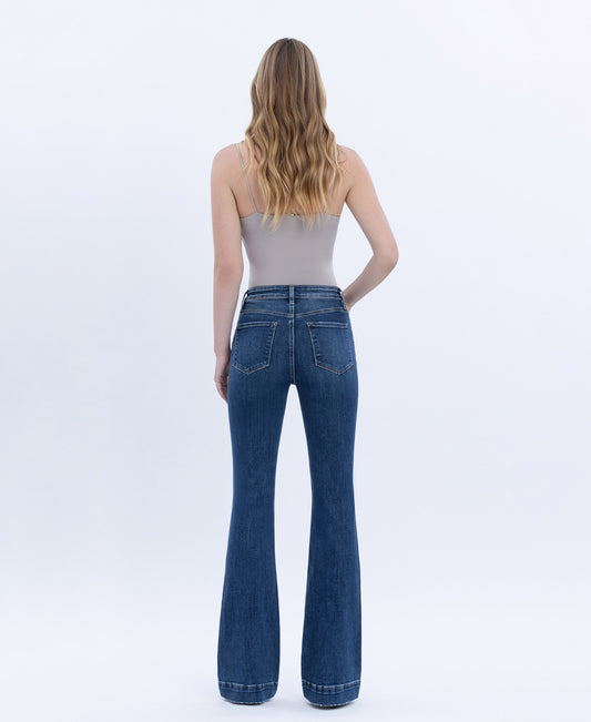Back product images of Sustainability - High Rise Trouser Hem Bootcut Jeans