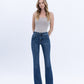 Front product images of Sustainability - High Rise Trouser Hem Bootcut Jeans