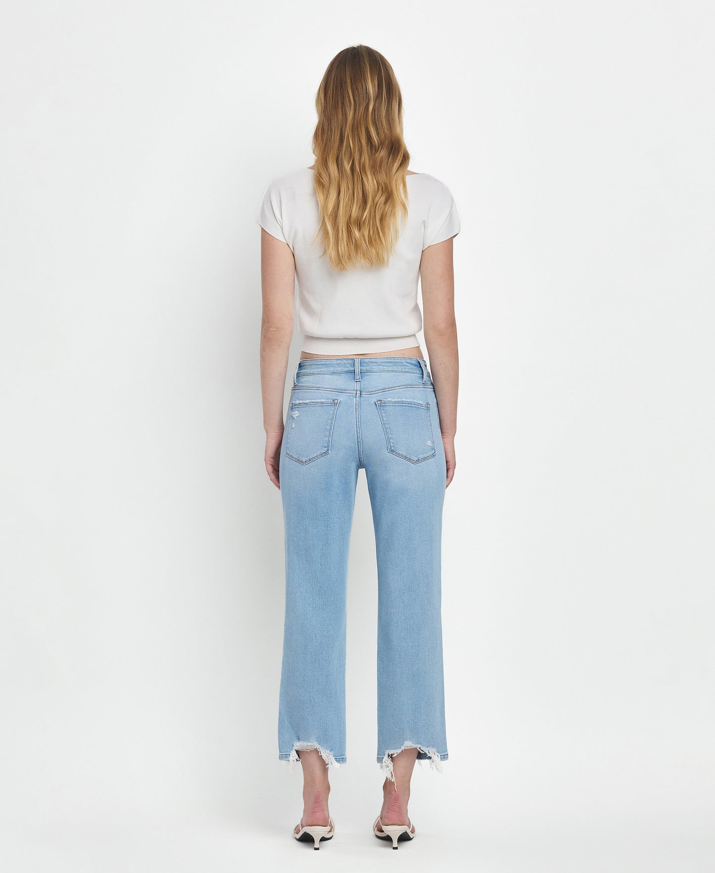 Back product images of Fabulously - High Rise Crop Straight Jeans
