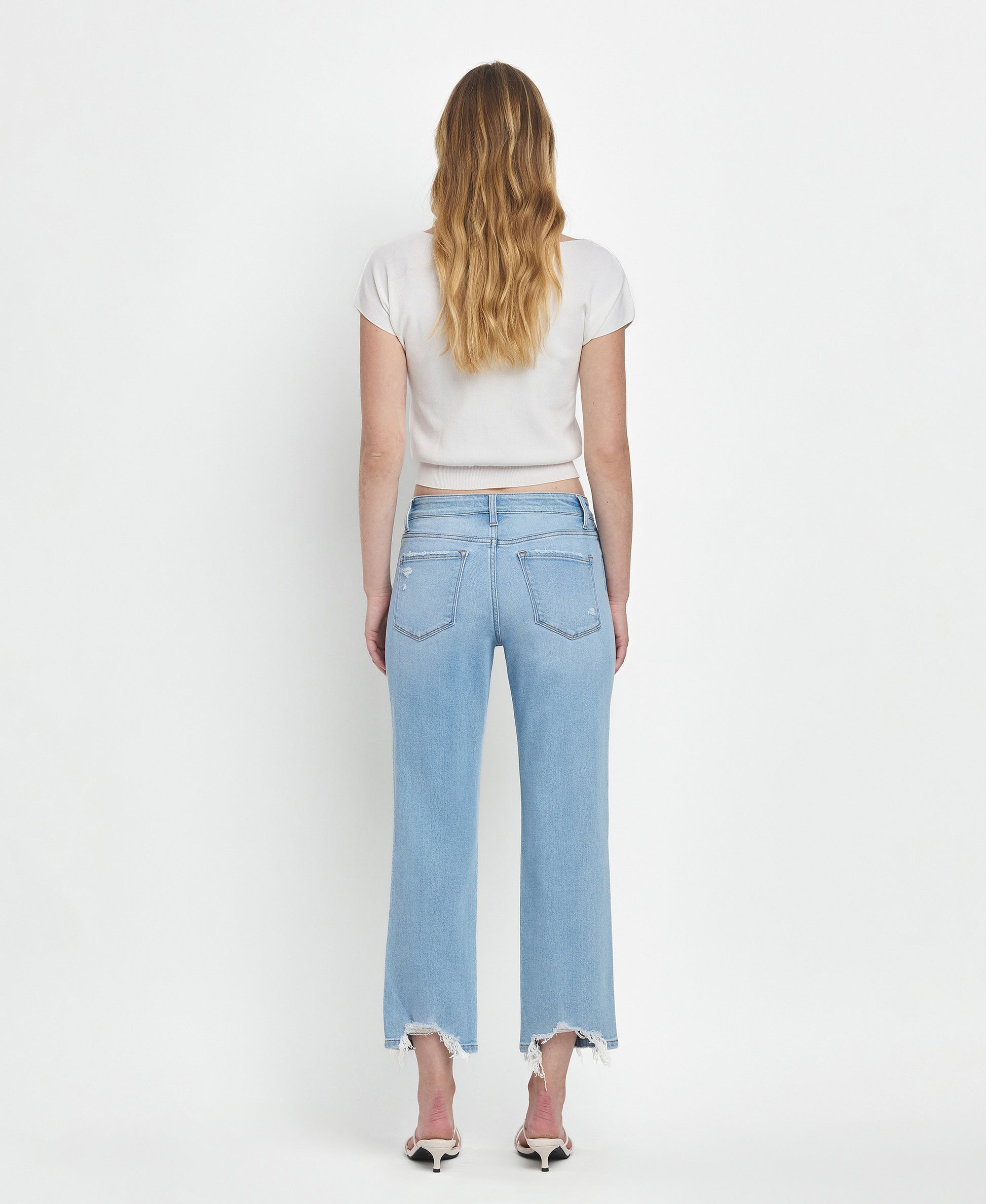 Back product images of Fabulously - High Rise Crop Straight Jeans
