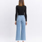 Back product images of Spellbindingly - High Rise Distressed Crop Wide Leg Jeans