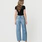 Back product images of Tingle - High Rise Dart Structured Fit Barrel Jeans