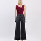Back product images of Black - Super High Rise Cuffed Baggy Wide Leg Jeans